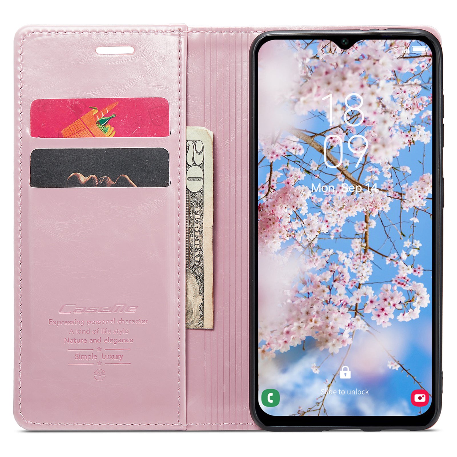 CASEME 003 Series For Samsung Galaxy A34 5G Waxy Texture Magnetic Auto-absorbed Phone Case Wallet Stand Full Coverage PU Leather Cell Phone Cover CASEME 003 Series For Samsung Galaxy A34 5G Waxy Texture Magnetic Auto-absorbed Phone Case Wallet Stand Full Coverage PU Leather Cell Phone Cover